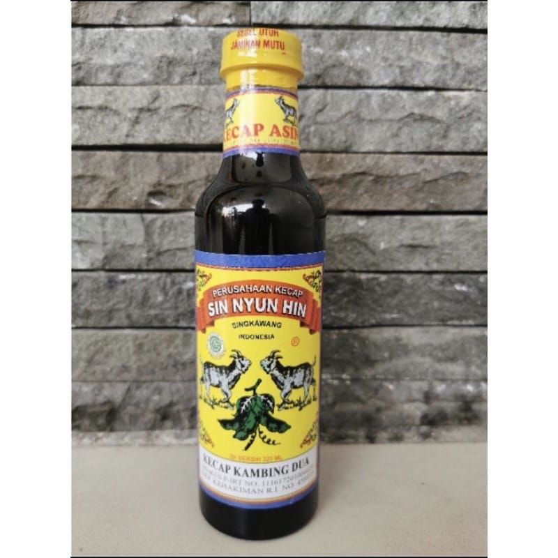 

kecap asin kambing dua ( sin nyun hin) asli Singkawang 320 ml