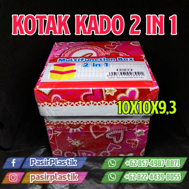 

KOTAK KADO/ MULTI BOX 2 in 1 || Wadah Kotak Kardus Multifungsi