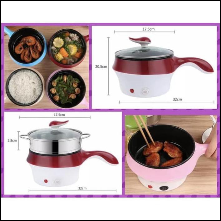 Multifunctional Electric Fry Pan Panci Listrik Lapisan 