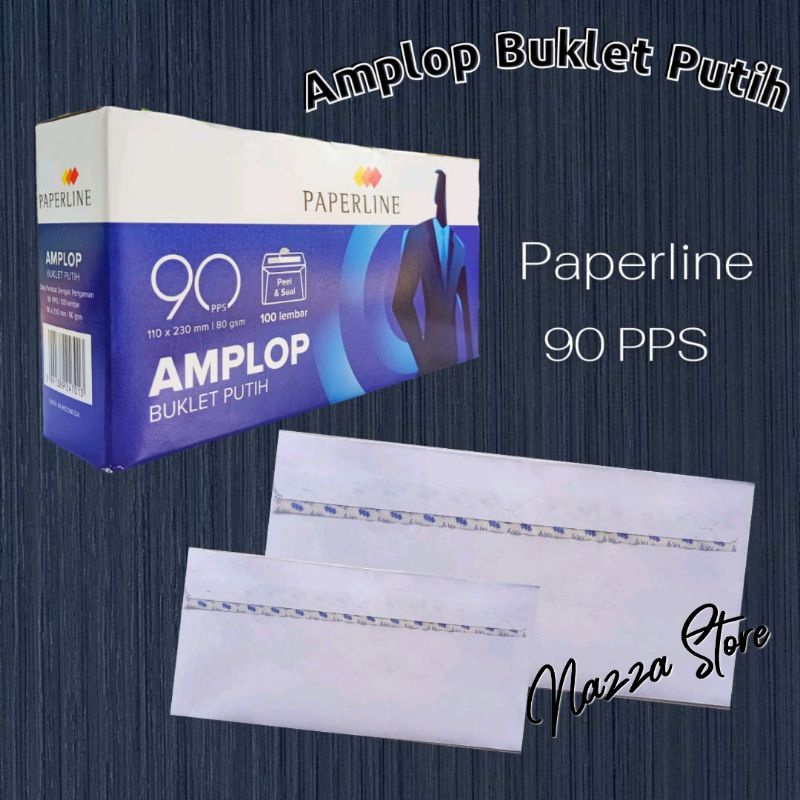 

PAPERLINE Amplop Putih 110x230 mm isi 100 lembar