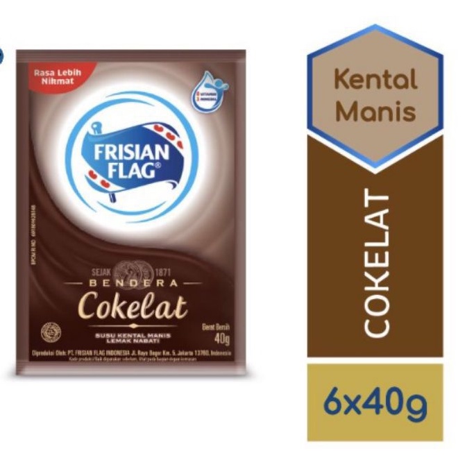 

SUSU KENTAL MANIS COKLAT FRISIAN FLAG 40 GRAM (1 PAK ISI 6 PCS) GROSIR MURAH HEMAT SEMBAKO KELONTONG KEBUMEN