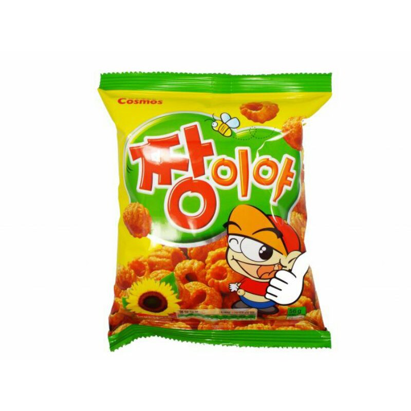 

cosmos Zzang-eya snack 56gr /snack jagung selai kacang