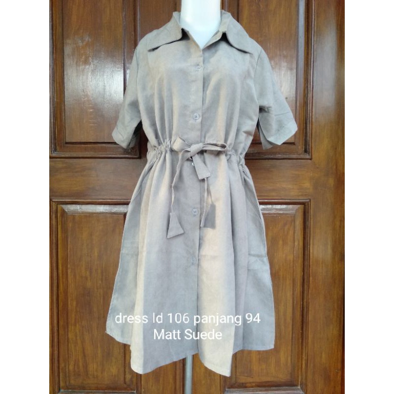 dress suede dress import