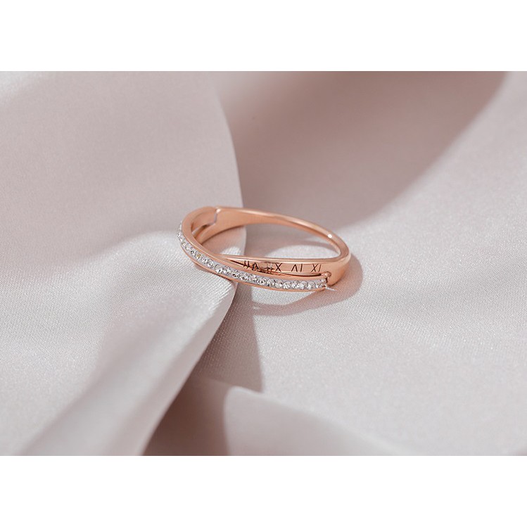 [ Model Baru ] Cincin Titanium Mini Korea Wanita Fashion Cocok Untuk pesta hadiah trend kini CK157