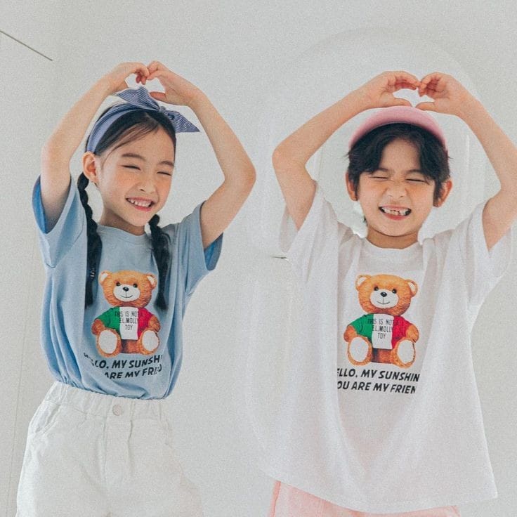 MYSTIQUE.ID-BAJU KAOS COUPLE HELLO MR.SUNSHINE T-SHIRT LUCU DAN AESTHETIC