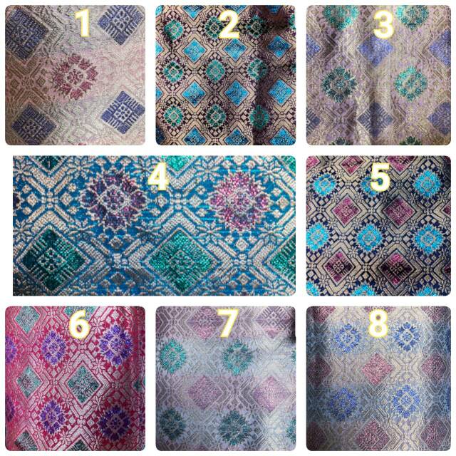 Setelan brukat Dira (tunik brukat + rok songket)