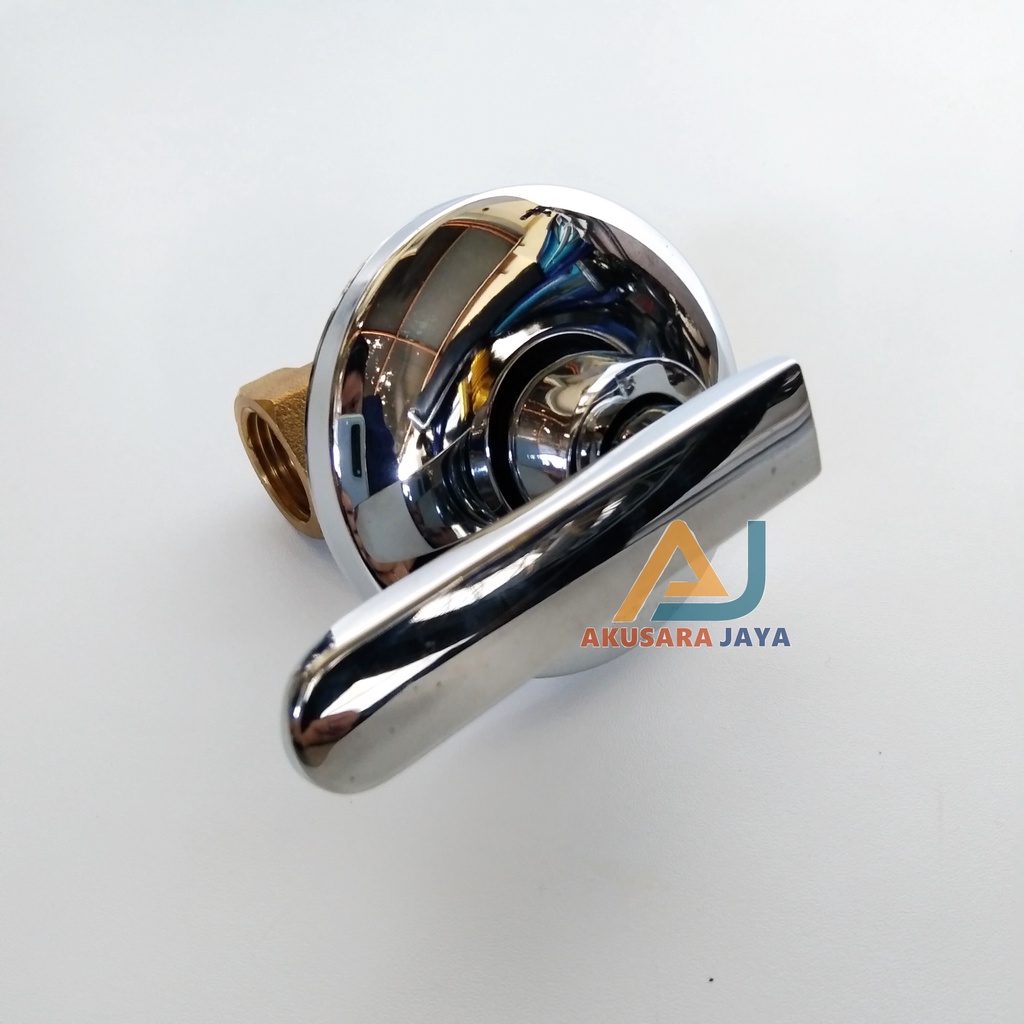 Kran Shower Tanam / Kran Shower Tembok / Stop Kran Tanam- Model Engkol