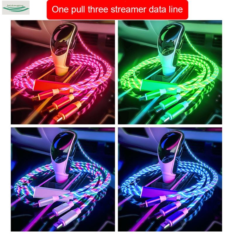 3 In 1 LED Fast Charging Cable