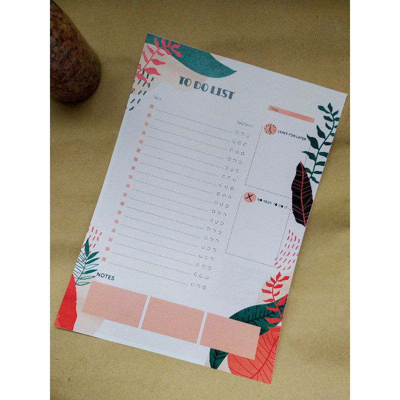 

TO DO LIST, daily planner/ catatan untuk kegiatan harian