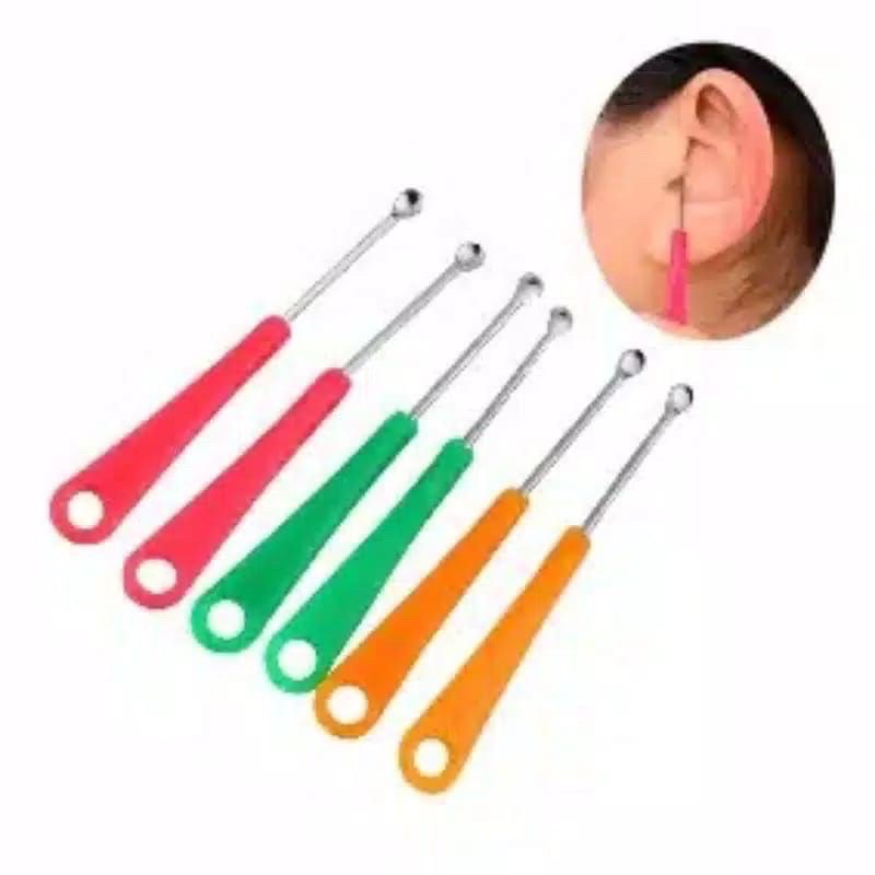 `ღ´ PHINKL `ღ´ korek kuping murah (per pcs) earpick pembersih telinga besi bahan bagus