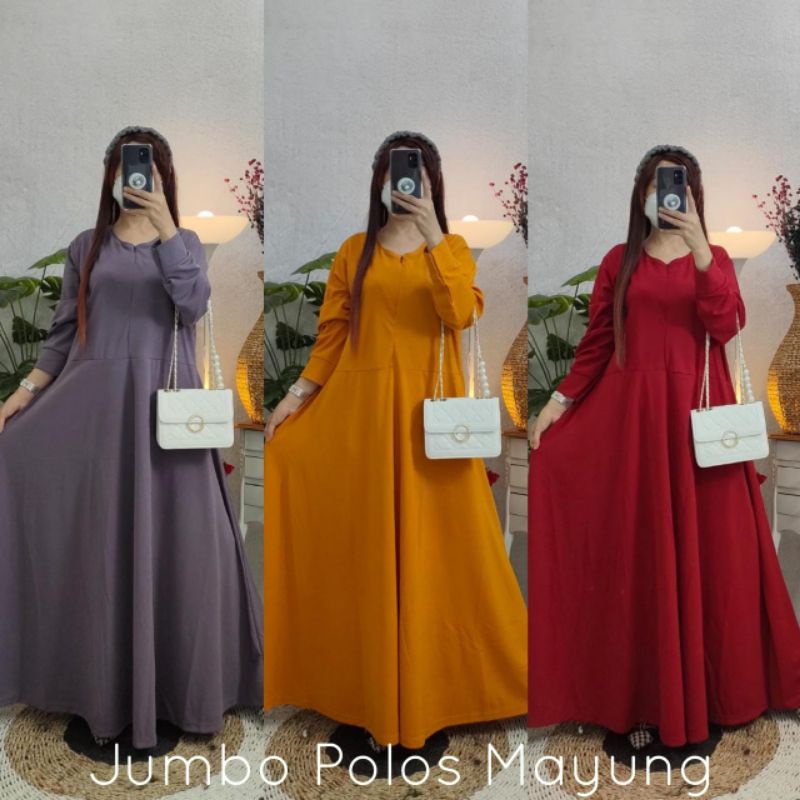 GAMIS VOXY MAYUNG JUMBO POLOS SLETING BUSUI