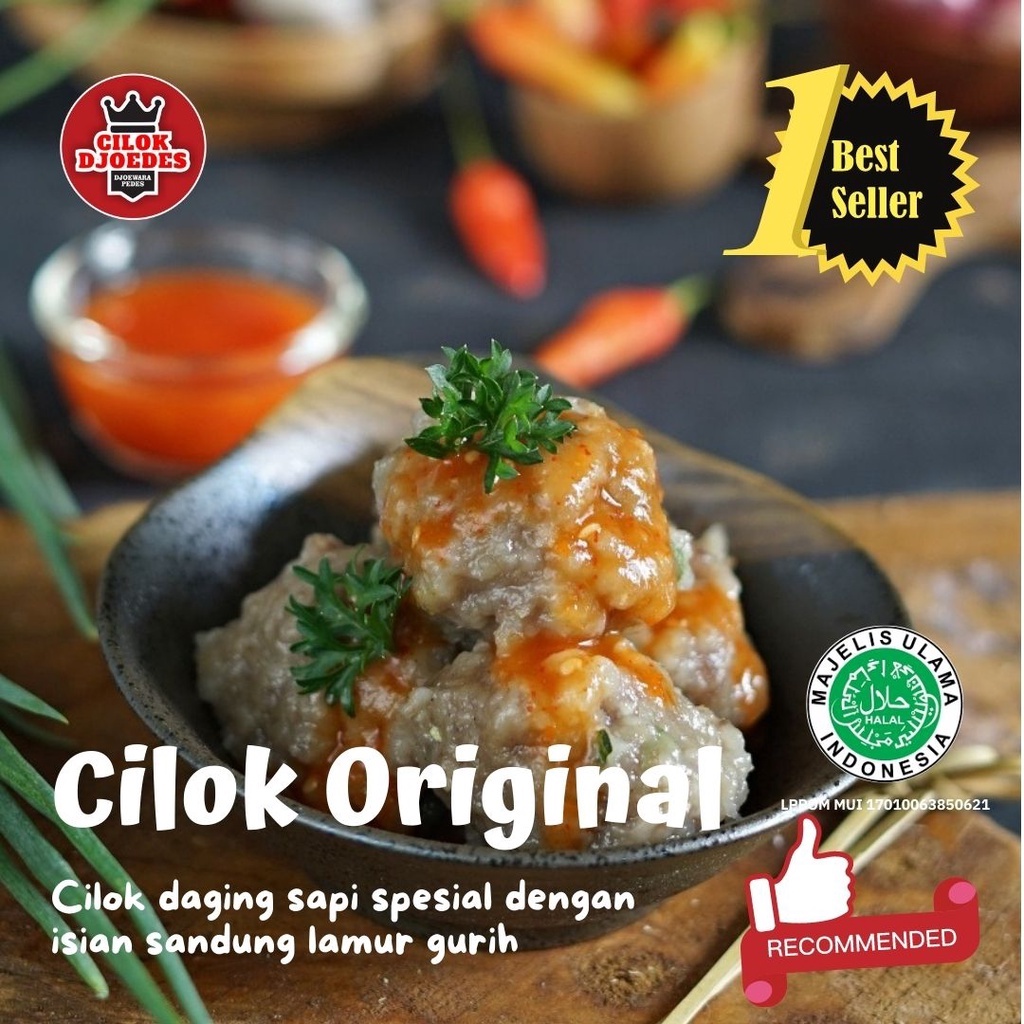 

Cilok Bumbu Djoedes Cilok Djoedes Rasa Original isi 10butir