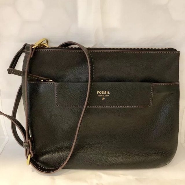 Fossil black crossbody