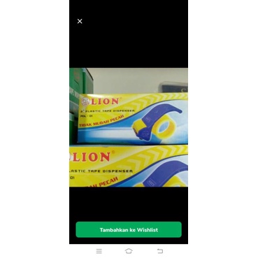 

tape dispenser merek liontion tempat solasi bahan plastic