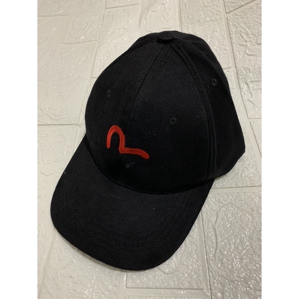 topi EVISU PREMIUM HITAM