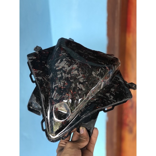 Dasi kecil aerox old carbon forged red