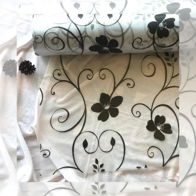 SANDBLAST/STICKER KACA MOTIF LEBAR 120CM