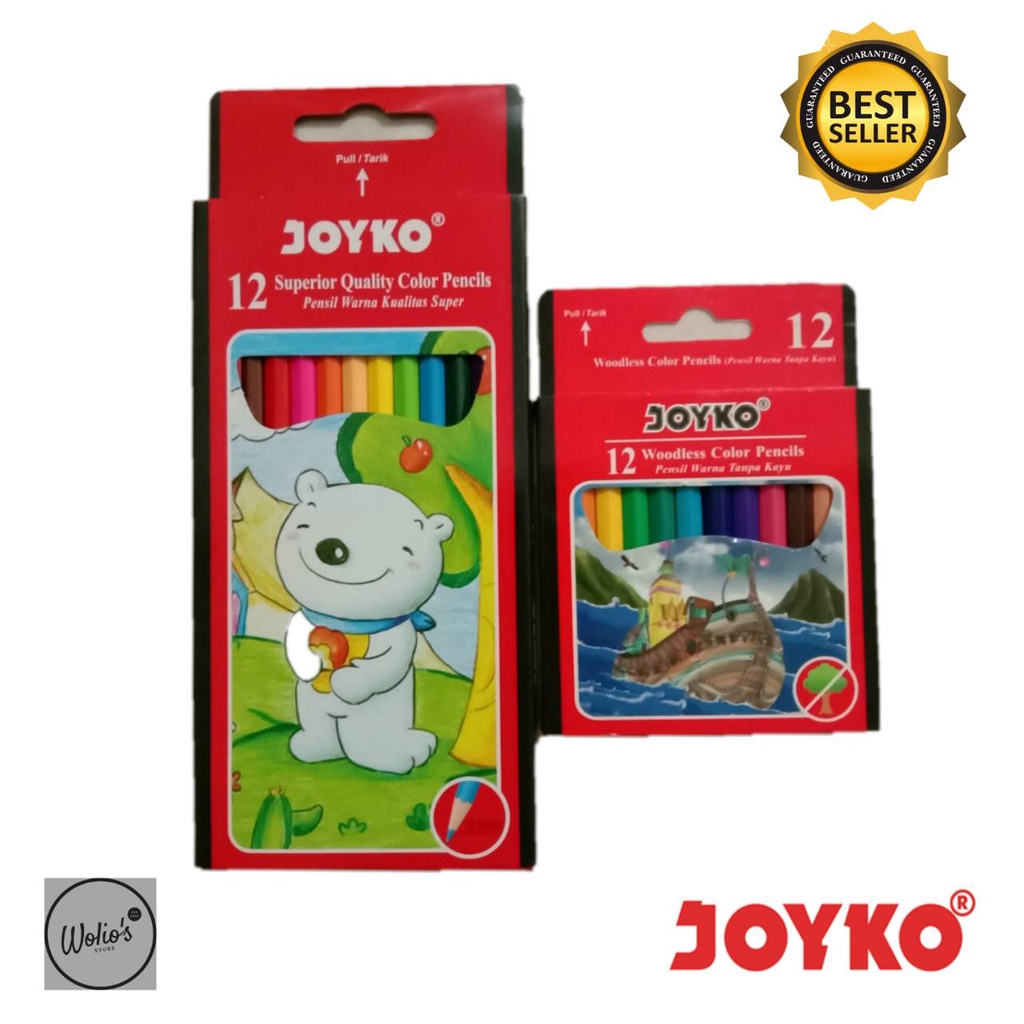 

[TERMURAH] PENSIL WARNA JOYKO ISI 12