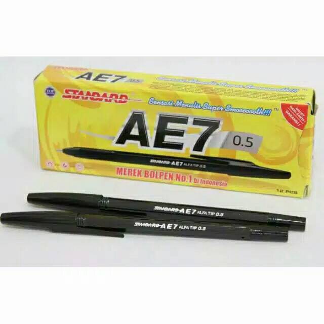 

Pulpen Standard AE-7 Hitam 0.5 Pen