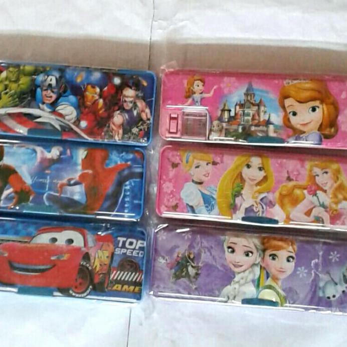 

tempat kotak pensil pencil magnet perlengkapan sekolah stationery sry77