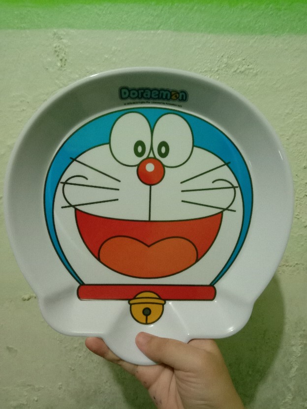 Piring Melamine 9 Inch, Mangkok 7,5inch Muka Doraemon / Pcs