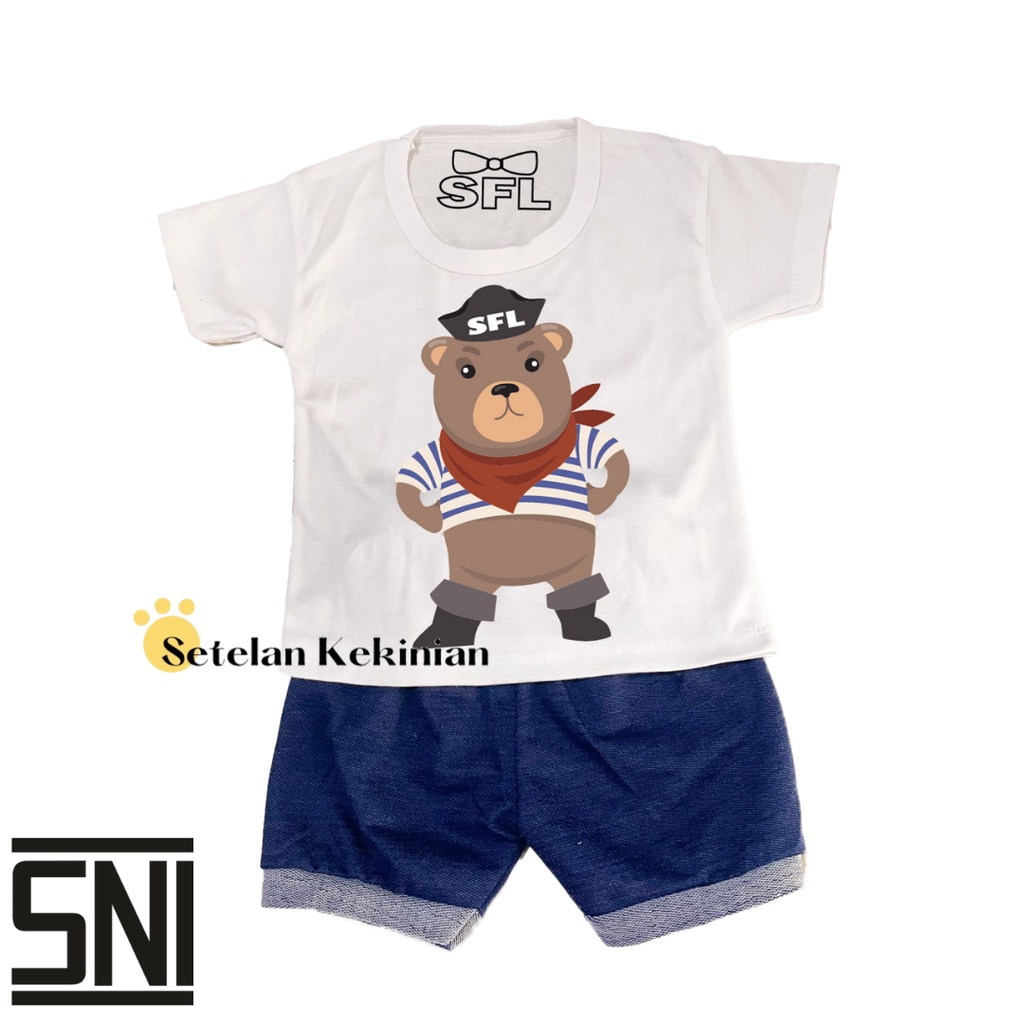 [PIRATE] Set Baby Boy Lucu Like Import 0-12bulan Setelan Anak Laki Laki Kado Lahiran Newborn