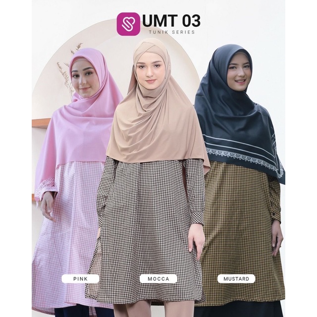 [Reiby] Tunik Premium Adem Katun Jepang Ukhti UMT03 by Ukhti Munira