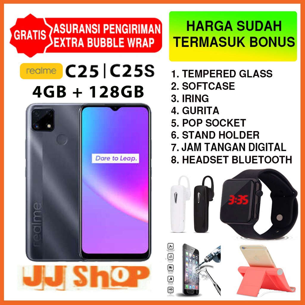 REALME C25S & C25 4/128 4/64 GB RAM 4GB ROM 128GB 64GB GARANSI RESMI