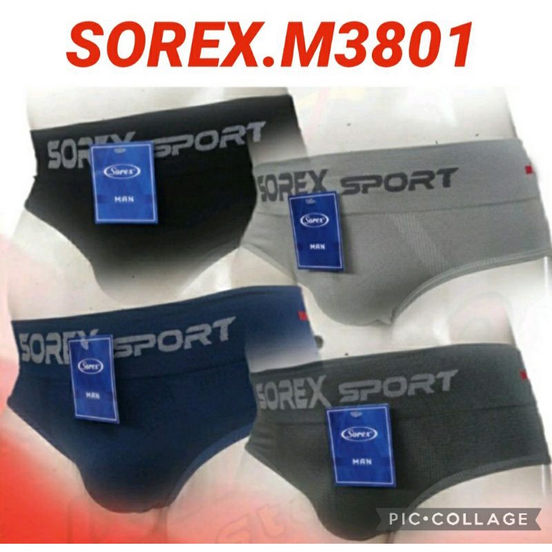 CELANA DALAM  PRIA SOREX M 3801.M 3814 harga 1.box isi 2pcs