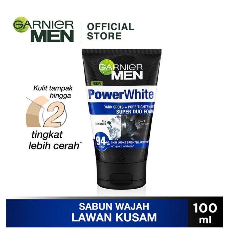 GARNIER MEN Power White Super Duo Foam 100ml