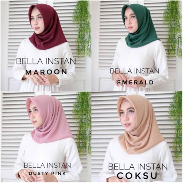  JILBAB  INSTAN BELLA SHALWA INSTAN POLYCOTTON INSTAN 