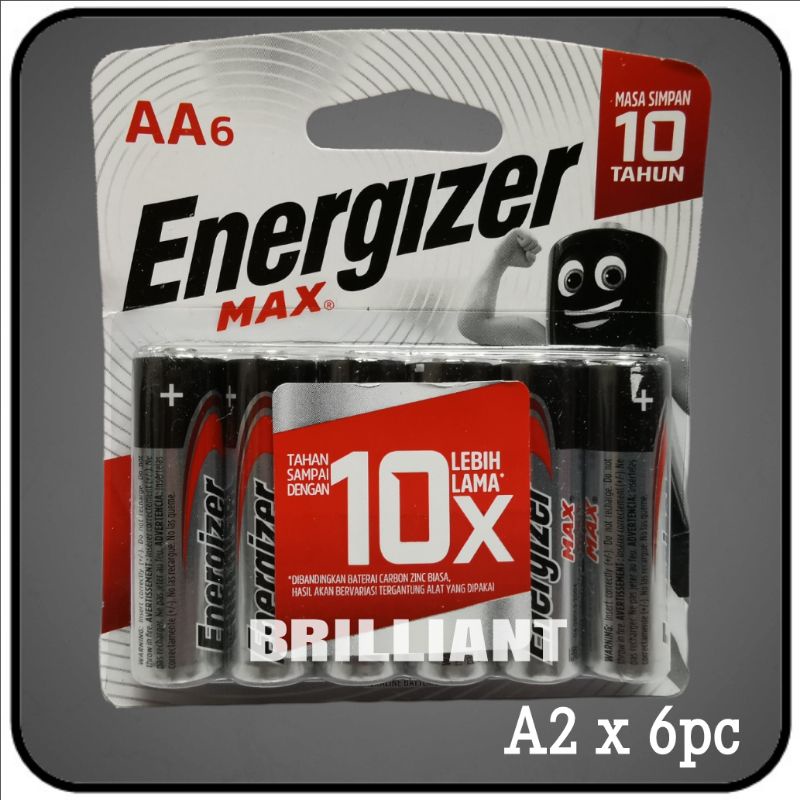 Baterai ENERGIZER Power Max - 2 Bonus 1 - A2 AA / A3 AAA - Original