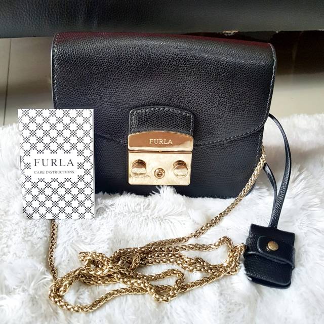 FURLA MINI METROPOLIS BLACK