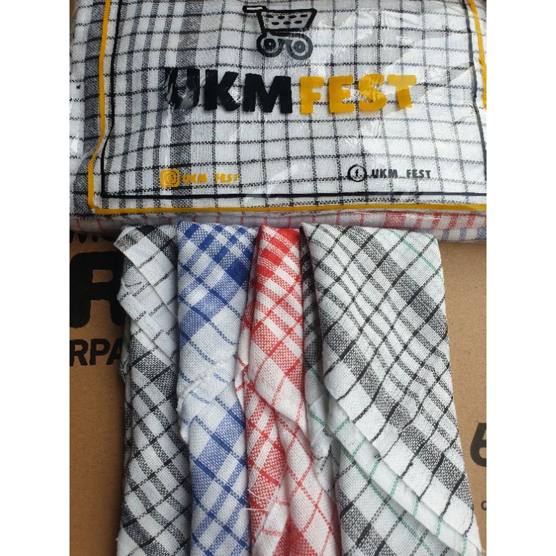 SERBET LAP TANGAN MOTIF KOTAK PRODUK UKM