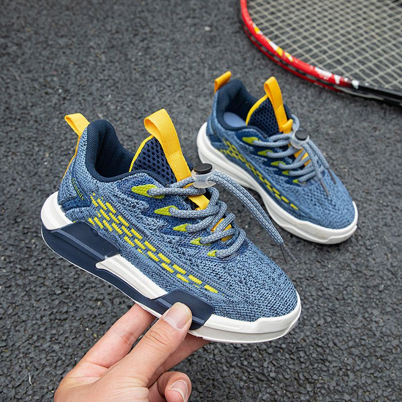 [GROSIR][COD] SEVEN_DAY SEPATU RAJUT SNEAKERS ANAK-ANAK UNTUK USIA 2-9 TAHUN / BOY &amp; GIRL BIRU WM2316