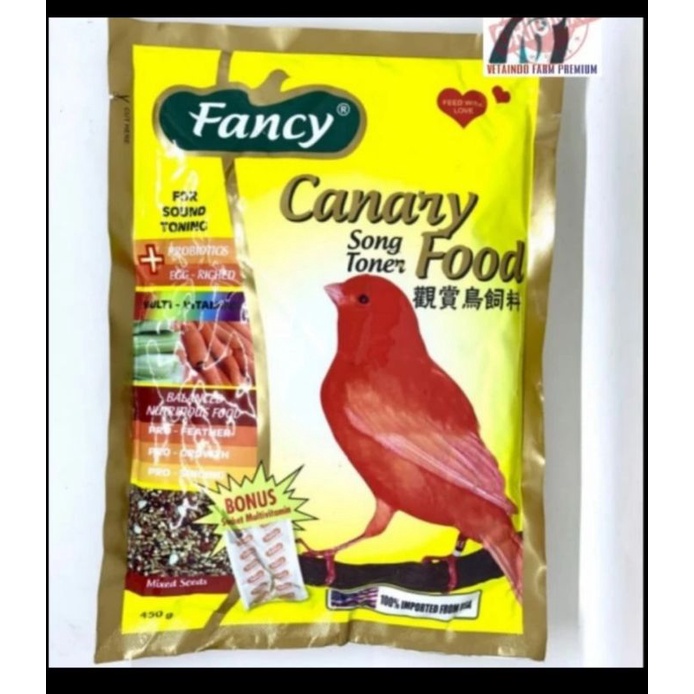 PAKAN MAKANAN KENARI SET CANARY SEED FANCY SONG TONER