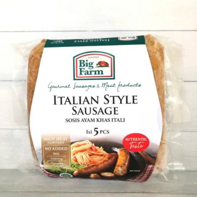 

BIGFARM Italian Style Sausage - 5pcs 360gr