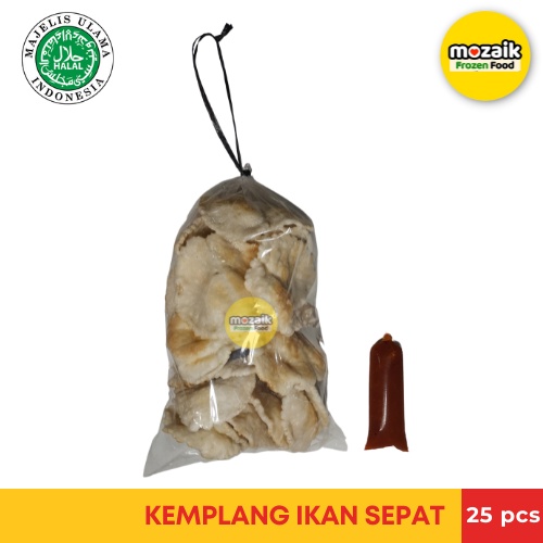 

Kemplang Ikan Sepat Bakar isi 25-Mozaik Frozen Mart/Frozen Food Palembang