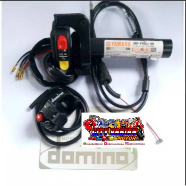 HOLDER SAKLAR mini universal kanan kiri set plus Gas Spontan YZ Thailand