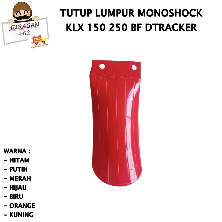 COVER TUTUP PENAHAN LUMPUR SHOCKBREAKER MONOSHOCK KLX 150 250 DTRACKER D TRACKER MONO SHOCK SHOCK BREAKER