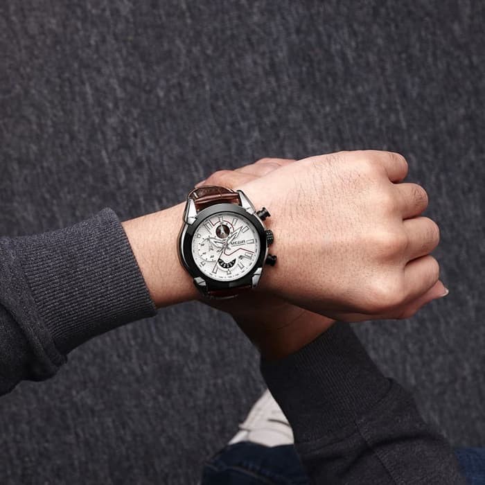 Jam Tangan Cowok MEGIR /   Jam Tangan Pria Analog Chronograph MEGIR 2065 Original Water Resist