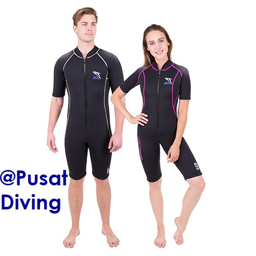BAJU SELAM - WETSUIT 3MM RENTAL SHORTY FOR WOMAN - IST - WSR10