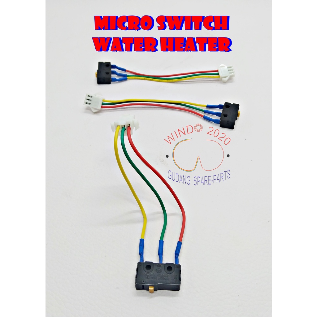 MICRO SWITCH ON OFF WATER HEATER / OTOMATIS MATI HIDUP  WATER HITER / SAKLAR WATER HEATER 3 KABEL WARNA