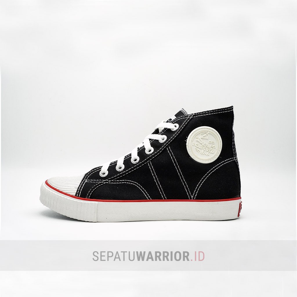 Jual SEPATU WARRIOR CLASSIC BLACK WHITE | HIGH & LOW | | Shopee Indonesia