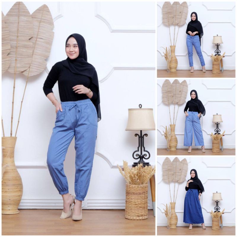 JOGER  JEANS WANITA/CELANA JOGER JEANS