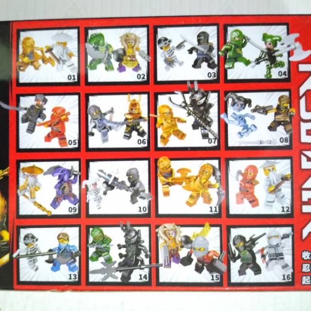 HT - Mainan Bricks 1186 Lego NinjaGo The Movie 32 Minifigure Ninja Brick