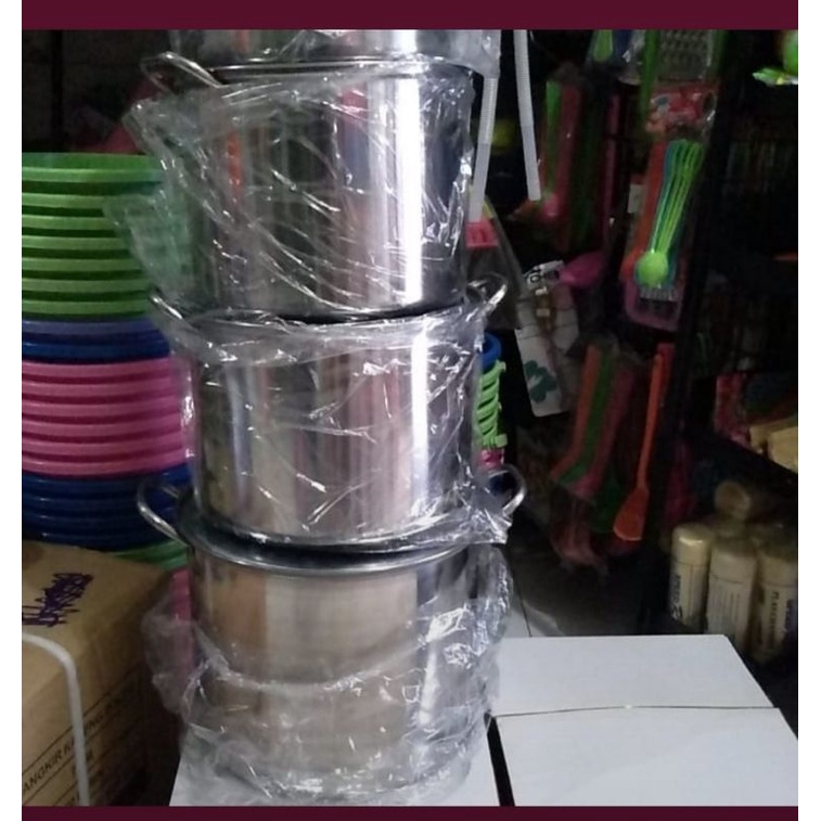 stock pot set 555 stainless steel