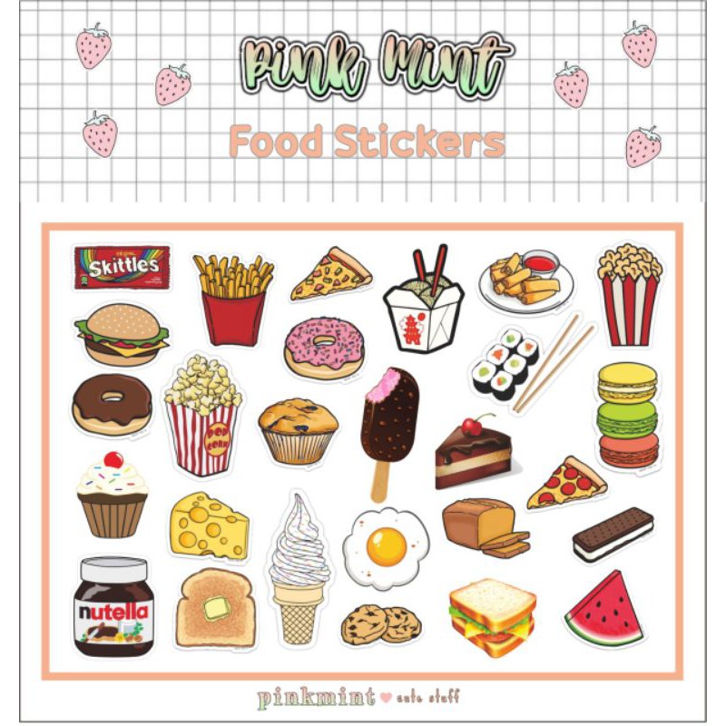 

STICKER AESTHETIC MAKANAN LUCU