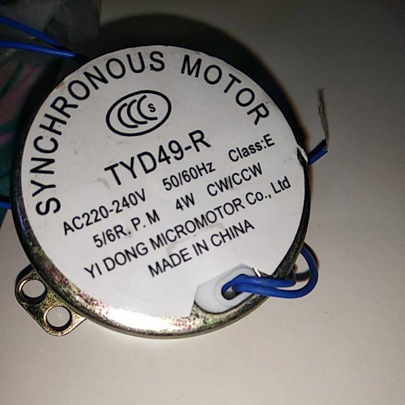 DINAMO MOTOR ROTARI SYNCHRONOUS 5/6 RPM 4W