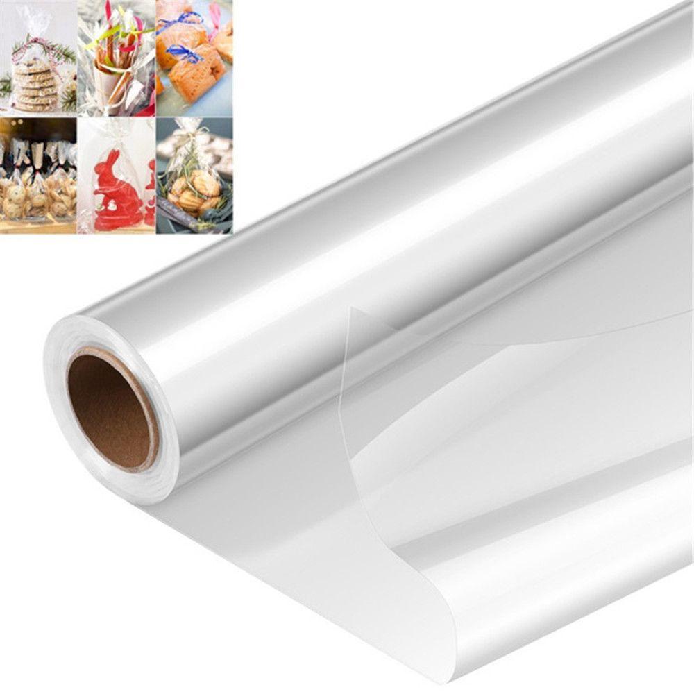 Solighter Cellophane Wrap Roll DIY Transparan Handmade Florist Craft Film